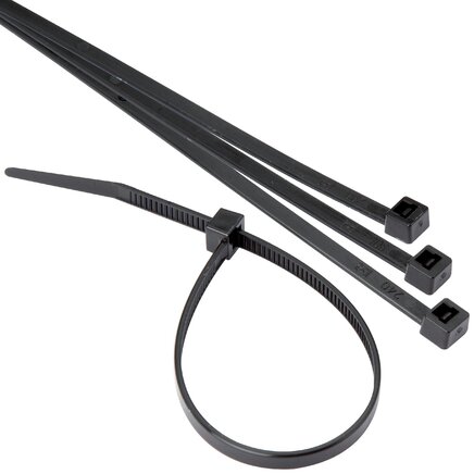 Cable ties/hose ties 7,5x450mm, black