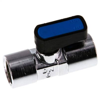 Brass mini ball valve Rp 1/4"-Rp 1/4" (IG), PN 20