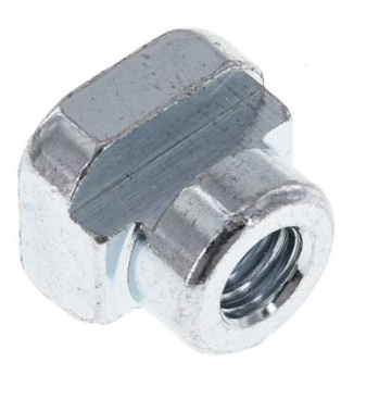Carrier rail nuts, heavy model series, M 10, Zinc plated steel
