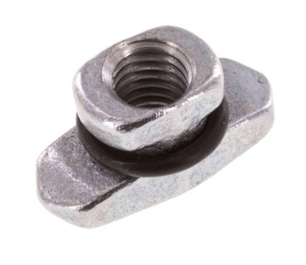 Carrier rail nuts, light model series, M 8, Zinc plated steel