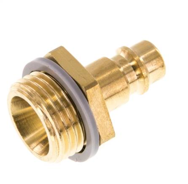 Coupling plug (NW7,2) G 1/2"(male thread), Brass