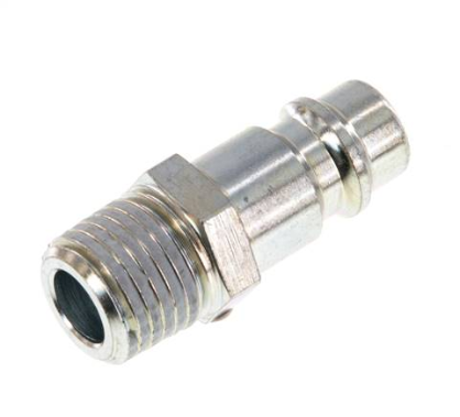 Coupling plug (NW7,2) R 1/4"(male thread), Steel hardened & galvanised