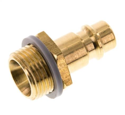 Coupling plug (NW7,2) G 3/8"(male thread), Brass