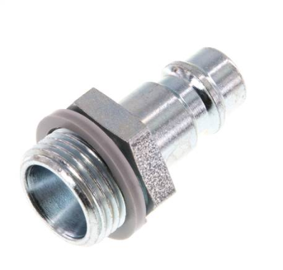 Coupling plug (NW7,2) G 3/8"(male thread), Steel hardened & galvanised