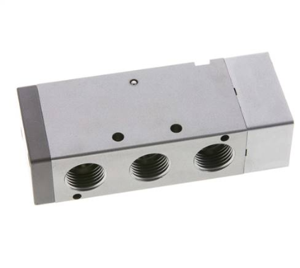 5/2-way pneumatic valve, G 1/2", spring return