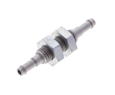 Barbed bulkhead connector