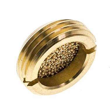 Flatter silencers G 3/8", sintered bronze, for sinking
