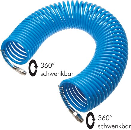PA coil tube R 1/8"-6 x 4 mm, 5,0 mtr. Working length ECO