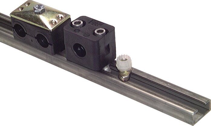 C-carrier rails, light model series. 28x11mm, 1.4571, 1m.