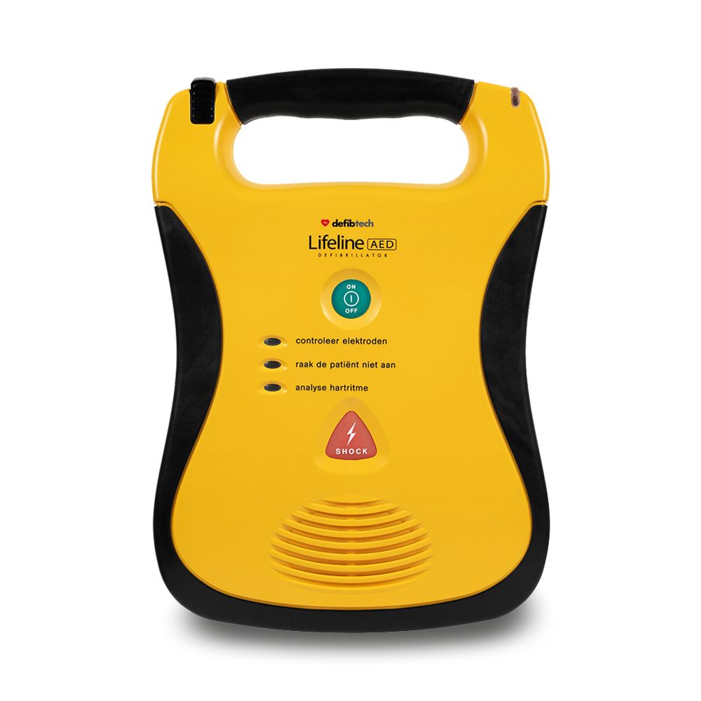 AED pakket: Defibtech Lifeline AED semi-automaat NL met draagtras