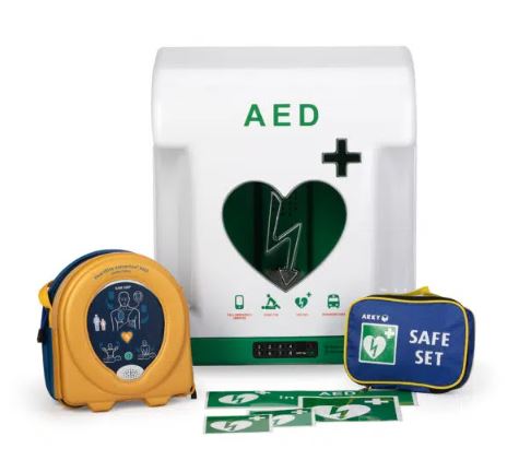 AED Pakket: Heartsine Samaritan PAD 360P FR met ARKY Core Plus Buitenkast