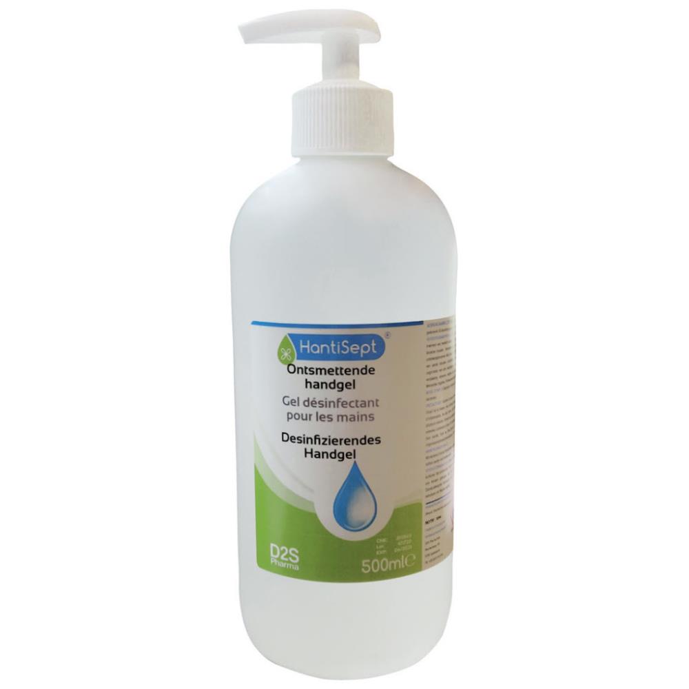 Hantisept handgel 500ml incl. handdispenser (33909)