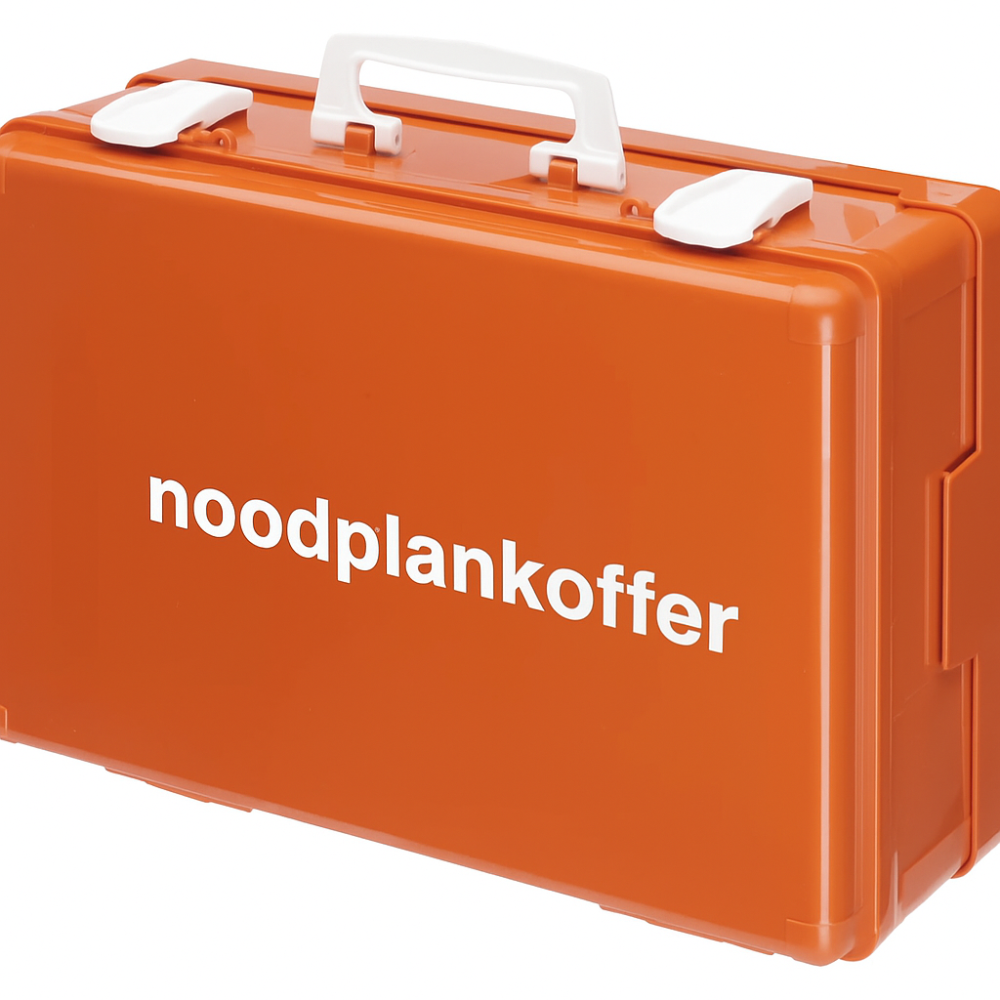 Noodplankoffer-hardwandig; inclusief ophangmechanisme Rood