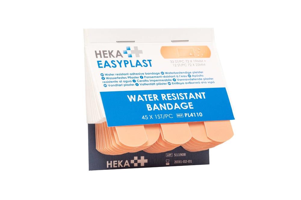 Heka Easyplast pleister navulling waterbestendig 6x45 stuks (doos)