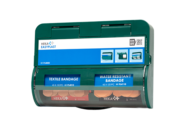 Heka Easyplast pleisterdispenser gevuld met waterbestendig en textiel