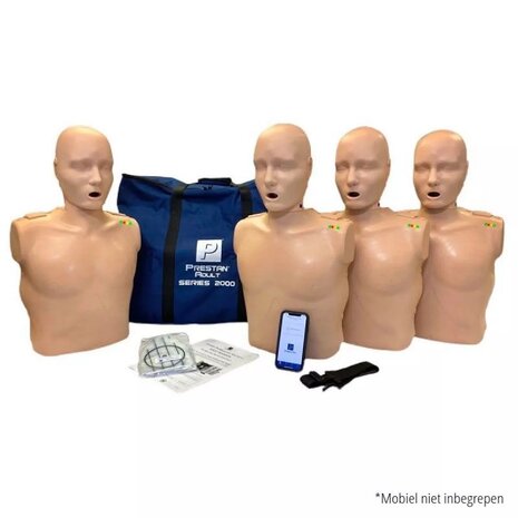 PRESTAN Adult Serie 2000 CPR Manikin 4-Pack (Light Skin)