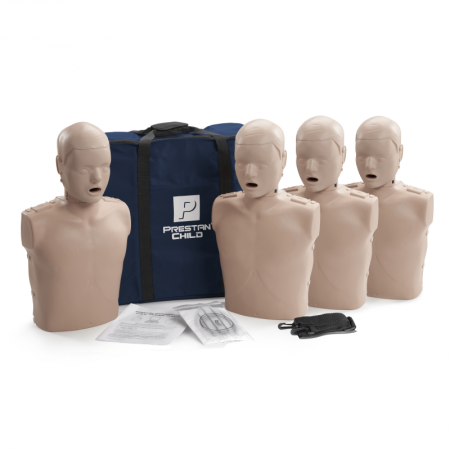 PRESTAN Child CPR Manikin 4-Pack with CPR Feedback (Light Skin)