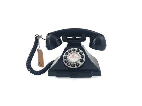 GPO Carrington telefoon klassiek bakeliet jaren ’20 ontwerp zwart