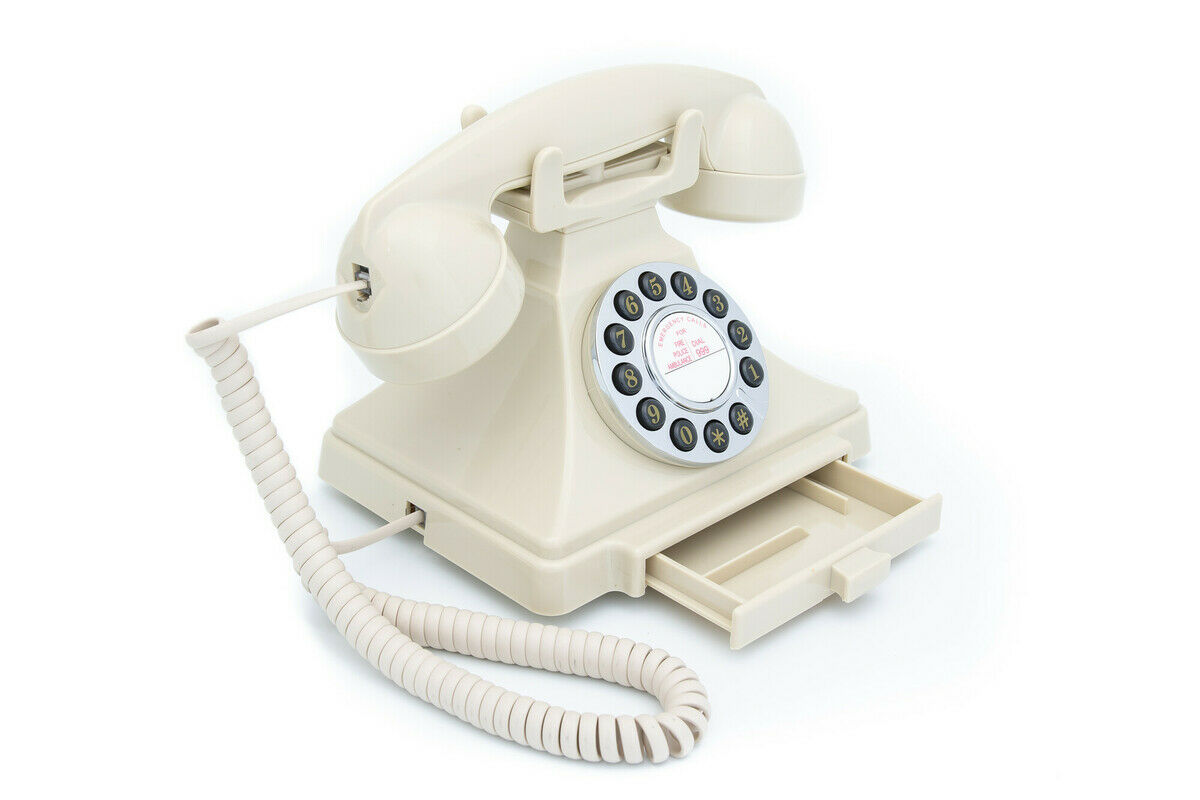 GPO Carrington telefoon klassiek bakeliet jaren ’20 ontwerp ivoor