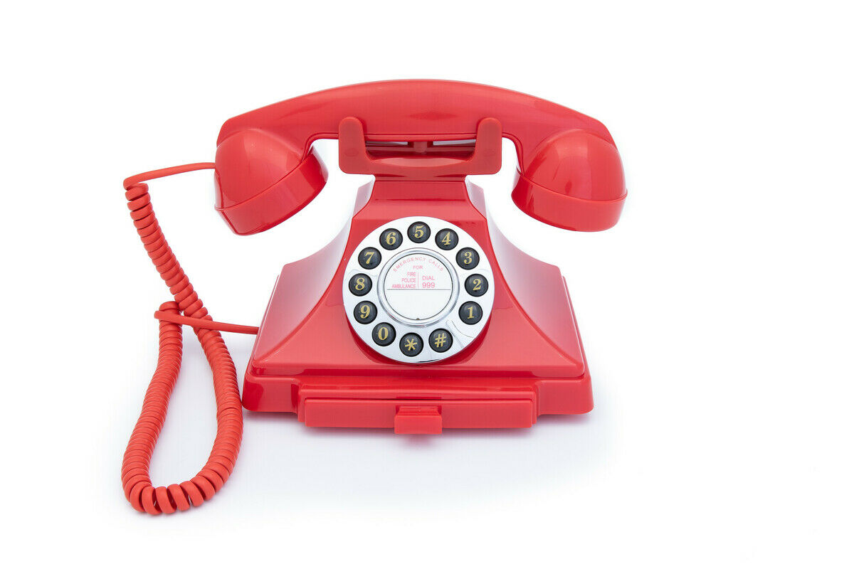 GPO Carrington telefoon klassiek bakeliet jaren ’20 ontwerp rood