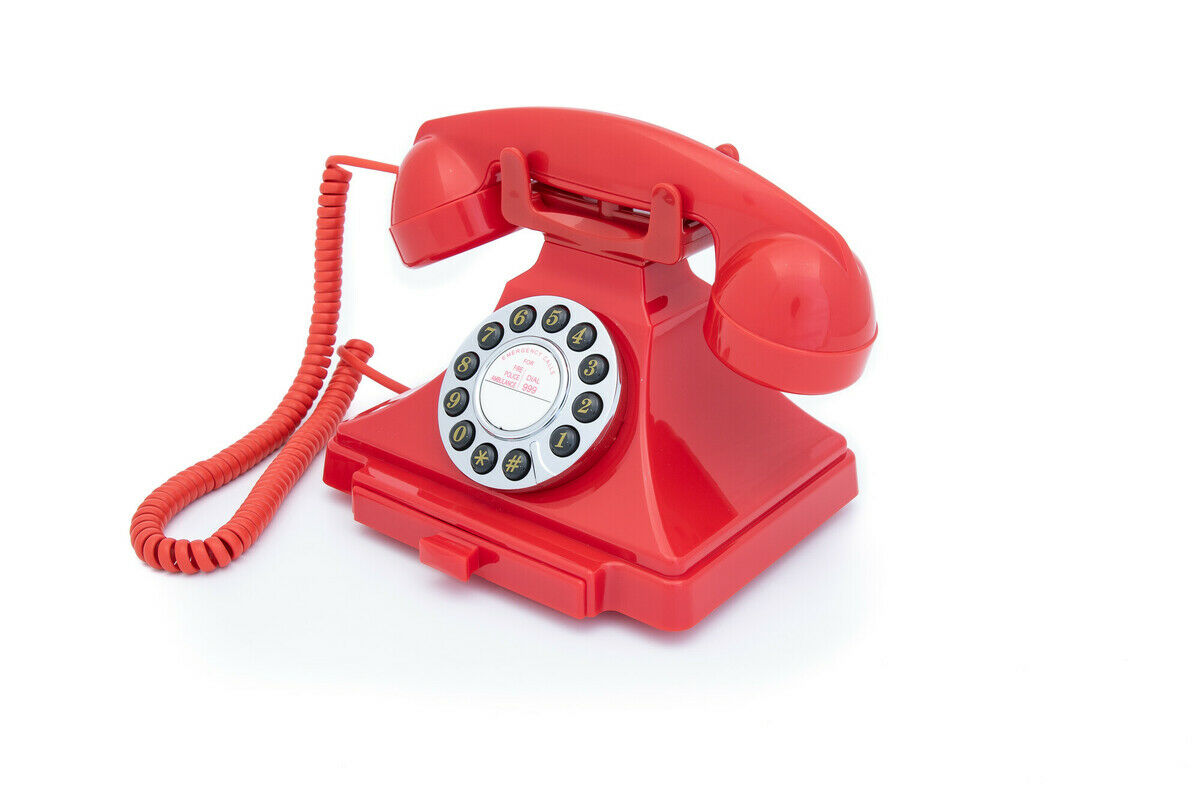 GPO Carrington telefoon klassiek bakeliet jaren ’20 ontwerp rood