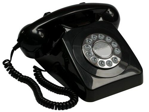 GPO 746 telefoon klassiek jaren ‘70 ontwerp zwart
