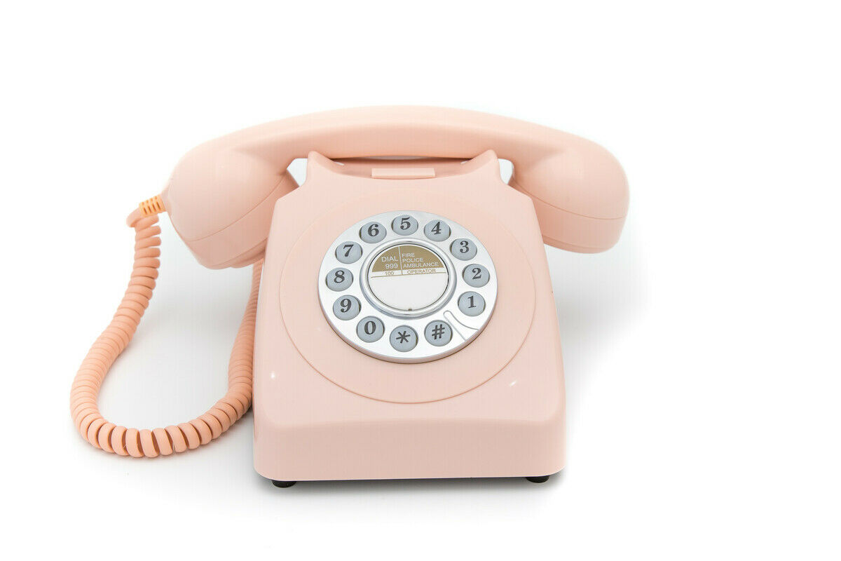 GPO 746 telefoon klassiek jaren ‘70 ontwerp roze