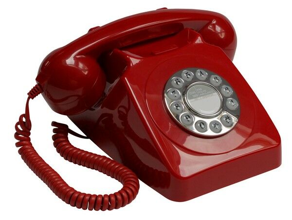 GPO 746 telefoon klassiek jaren ‘70 ontwerp rood