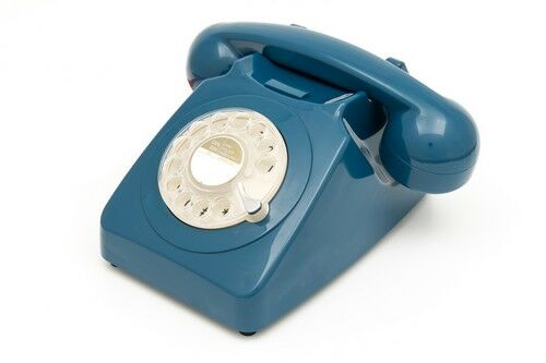 GPO 746 telefoon klassiek jaren ‘70 ontwerp azuur blauw