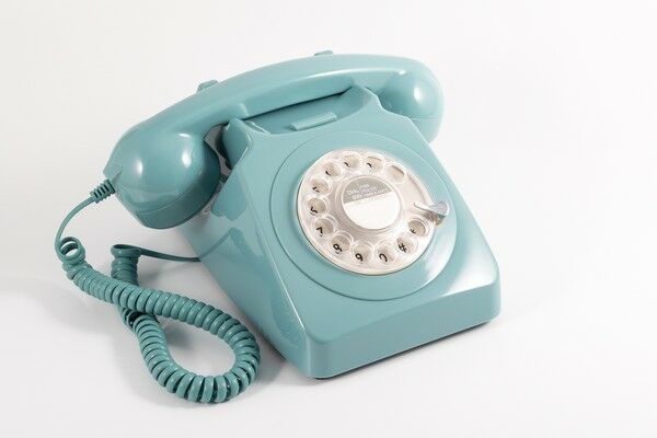 GPO 746 telefoon klassiek jaren ‘70 ontwerp blauw