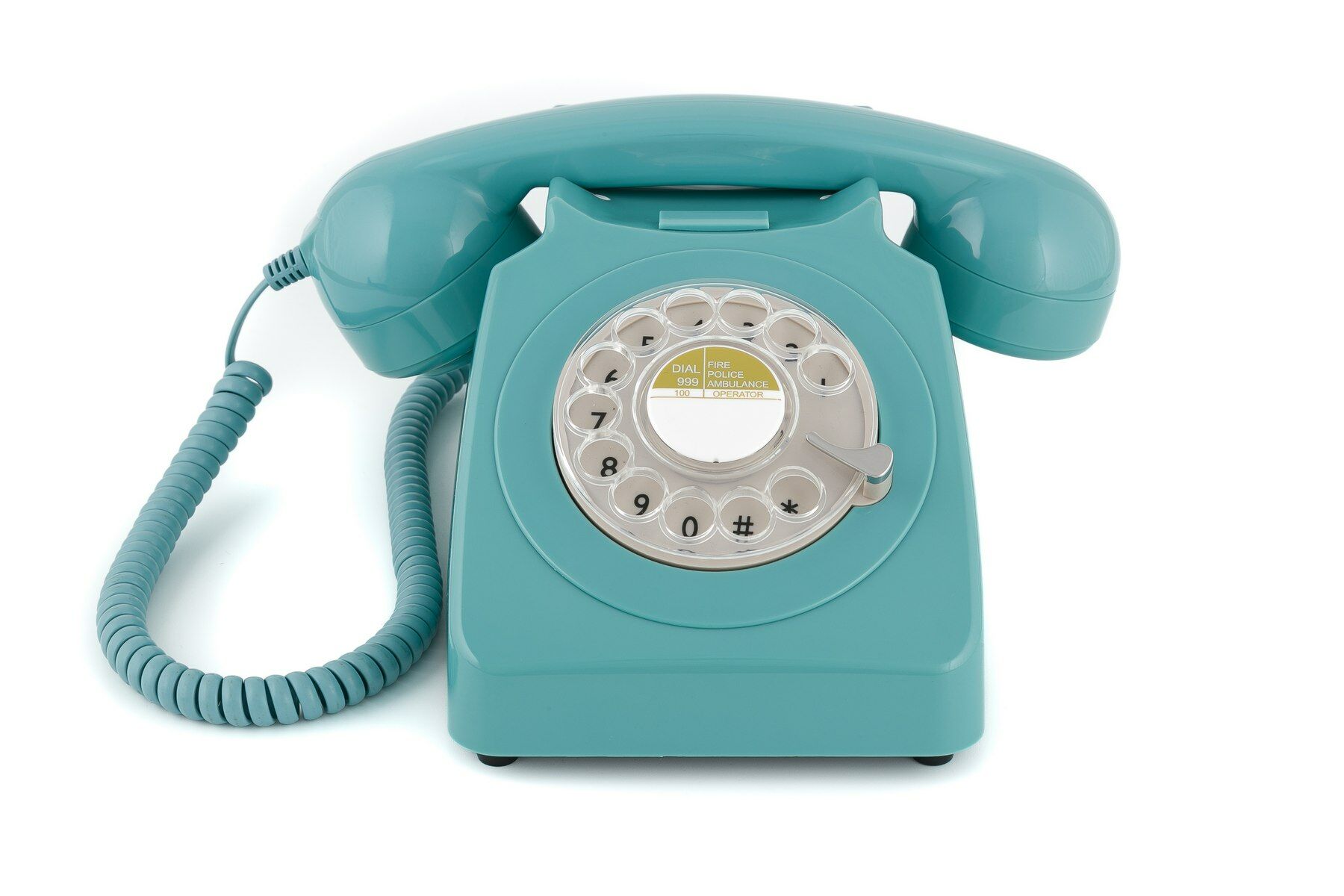 GPO 746 telefoon klassiek jaren ‘70 ontwerp blauw