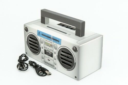 GPO draagbare Bluetooth speaker zilver  