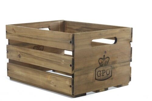 GPO houten krat  voor LP's