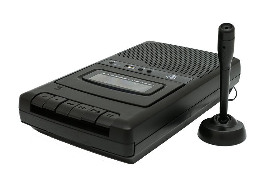 GPO cassette recorder met externe microfoon