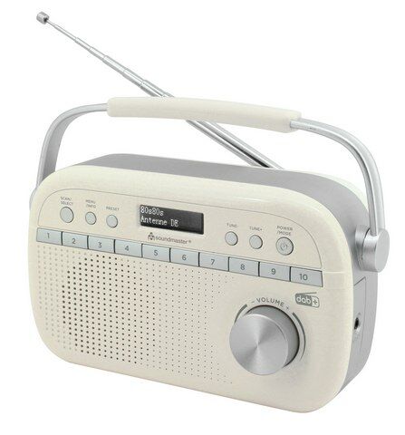 Soundmaster draagbare digitale DAB+/FM-radio, beige