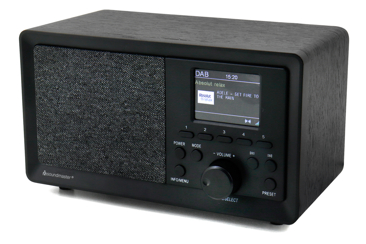 Soundmaster DAB+/FM-radio met kleurendisplay en voorkeuzezender