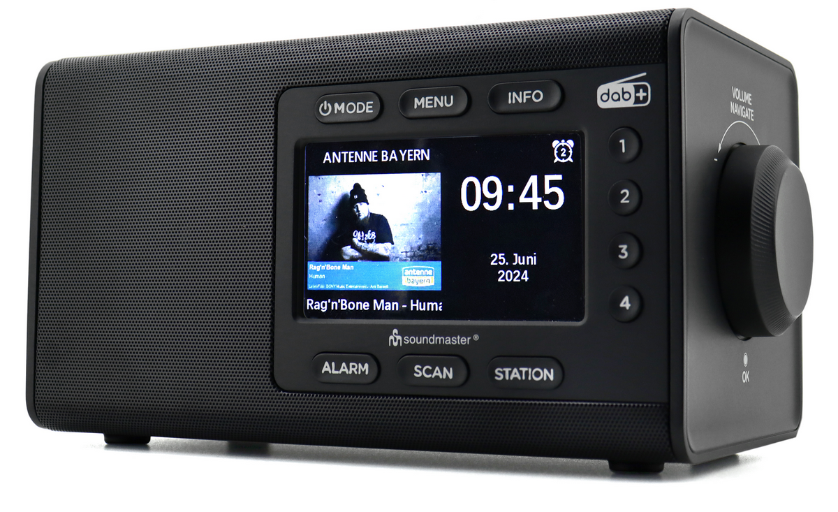Soundmaster DAB+ radio met 4,3” kleurendisplay en bluetooth zwart