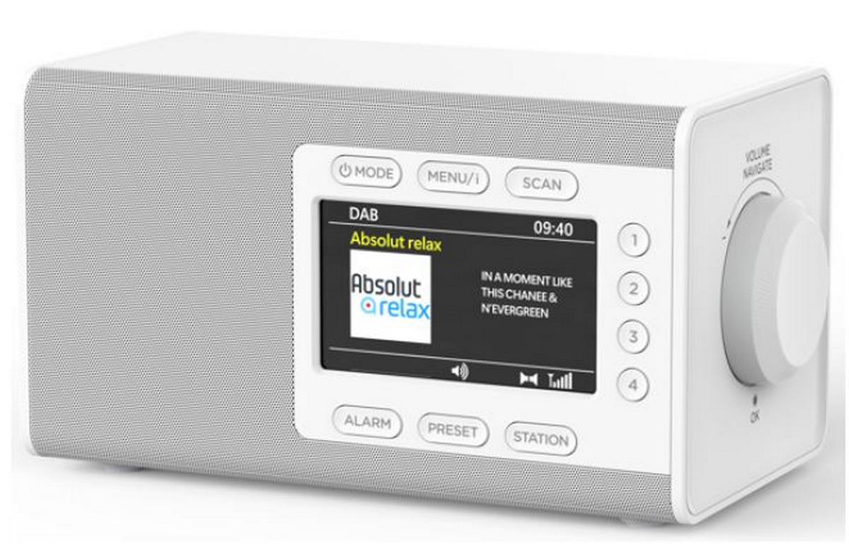 Soundmaster DAB+ radio met 4,3” kleurendisplay en bluetooth wit