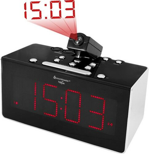 Soundmaster wekkerradio met projectie