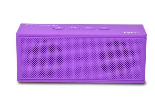 Pure Acoustics bluetooth speaker met radio paars