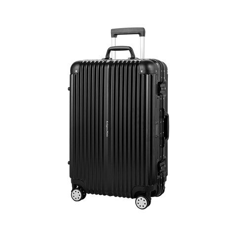 Krüger & Matz aluminium reiskoffer middelgroot zwart 54 liter