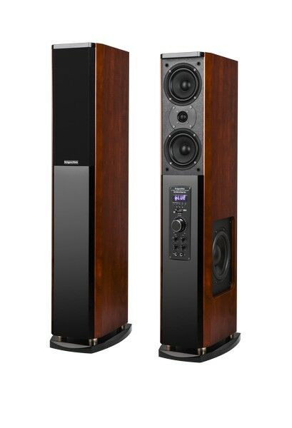 Krüger & Matz Passion 2.0 actieve speakersysteem incl. DAB+ cherry (2 colli; LI + RE speaker)