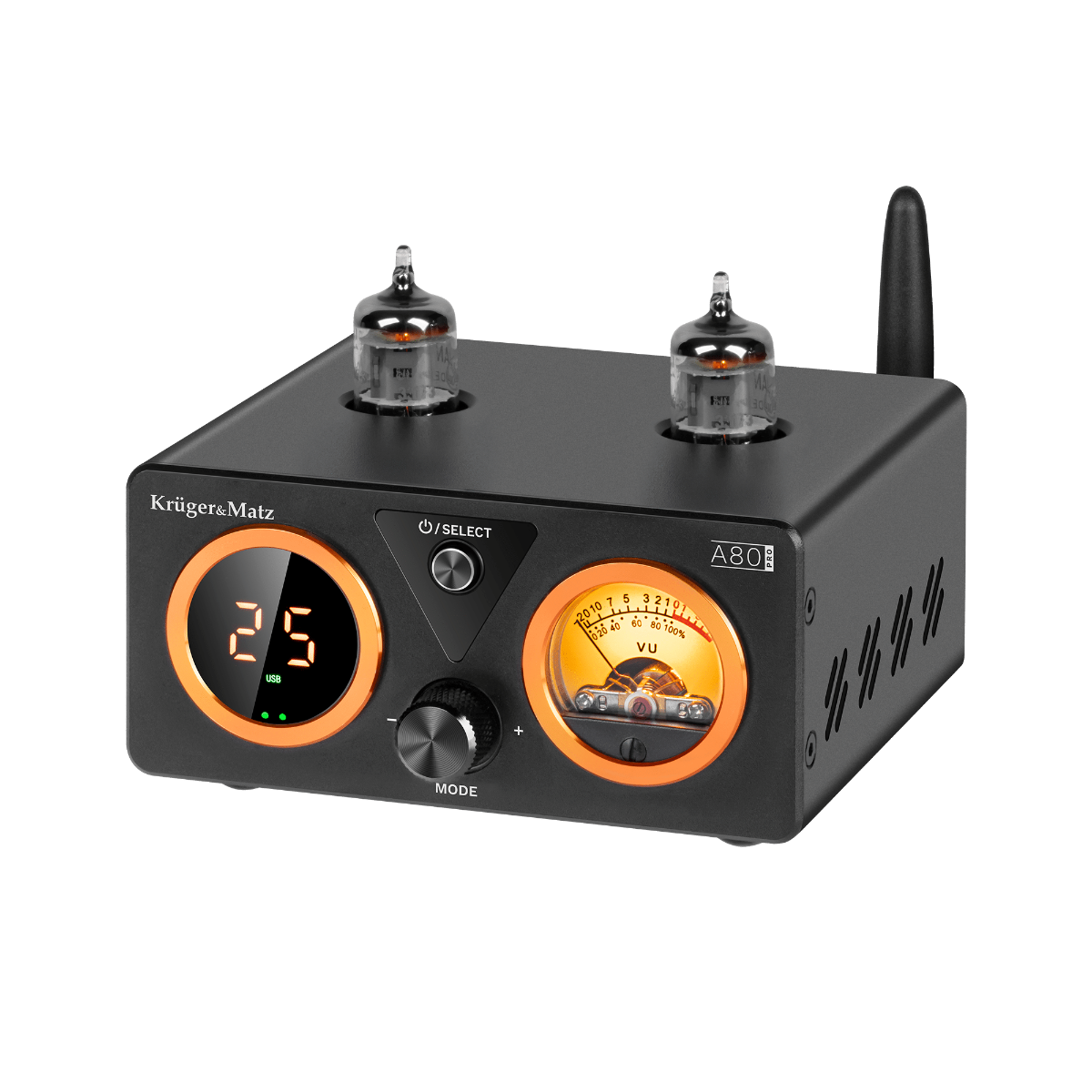 Krüger & Matz stereo buizenversterker model A80 Pro