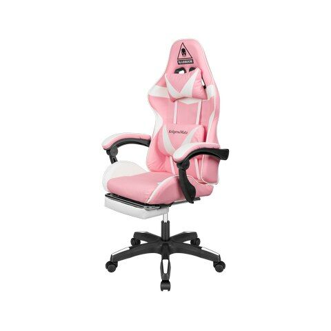 Krüger & Matz Warrior GX-150 gamestoel wit / roze