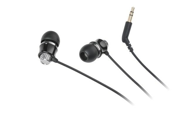 Krüger & Matz elegante earphones metal zwart