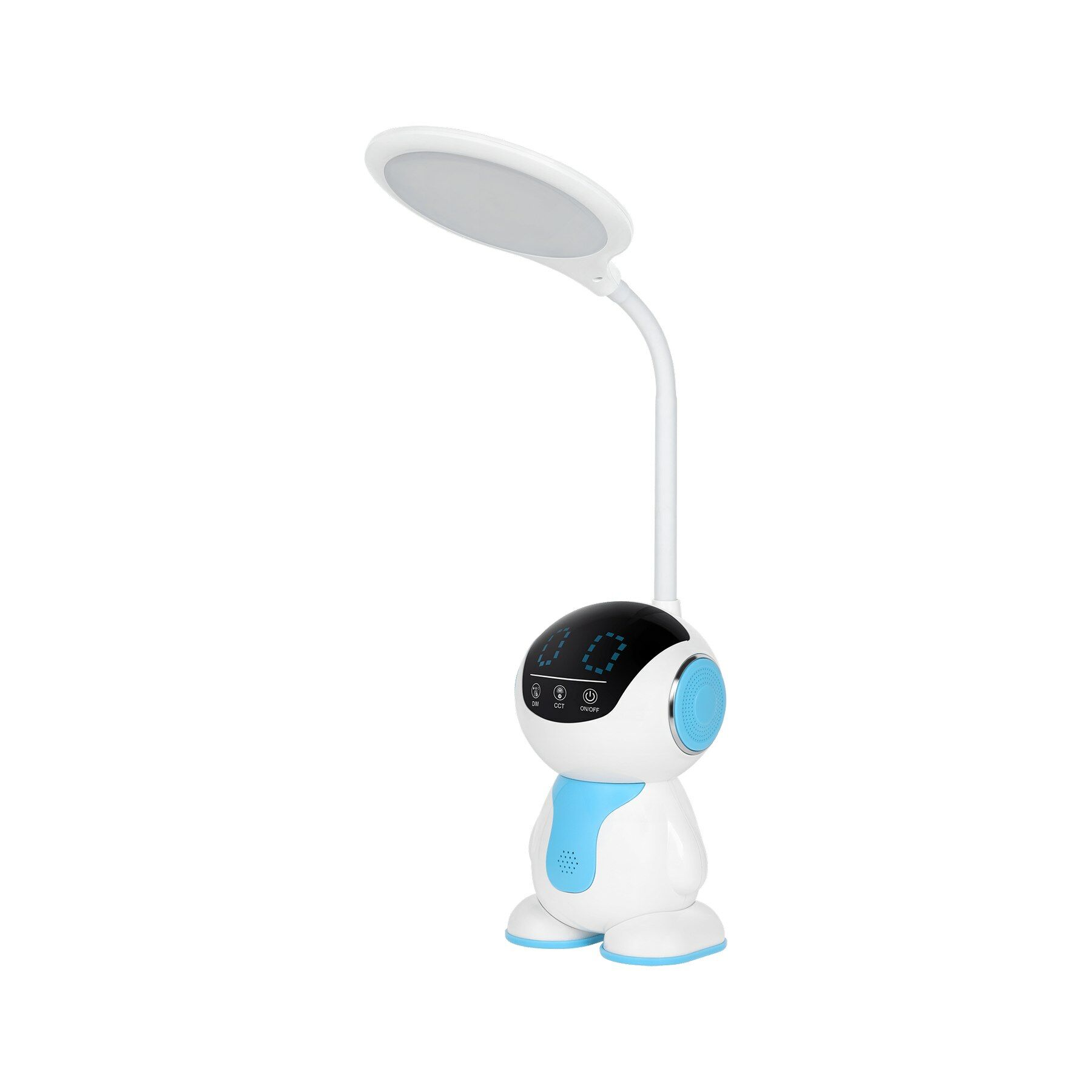 Rebel LED bureaulamp voor kinderen, robot- wit