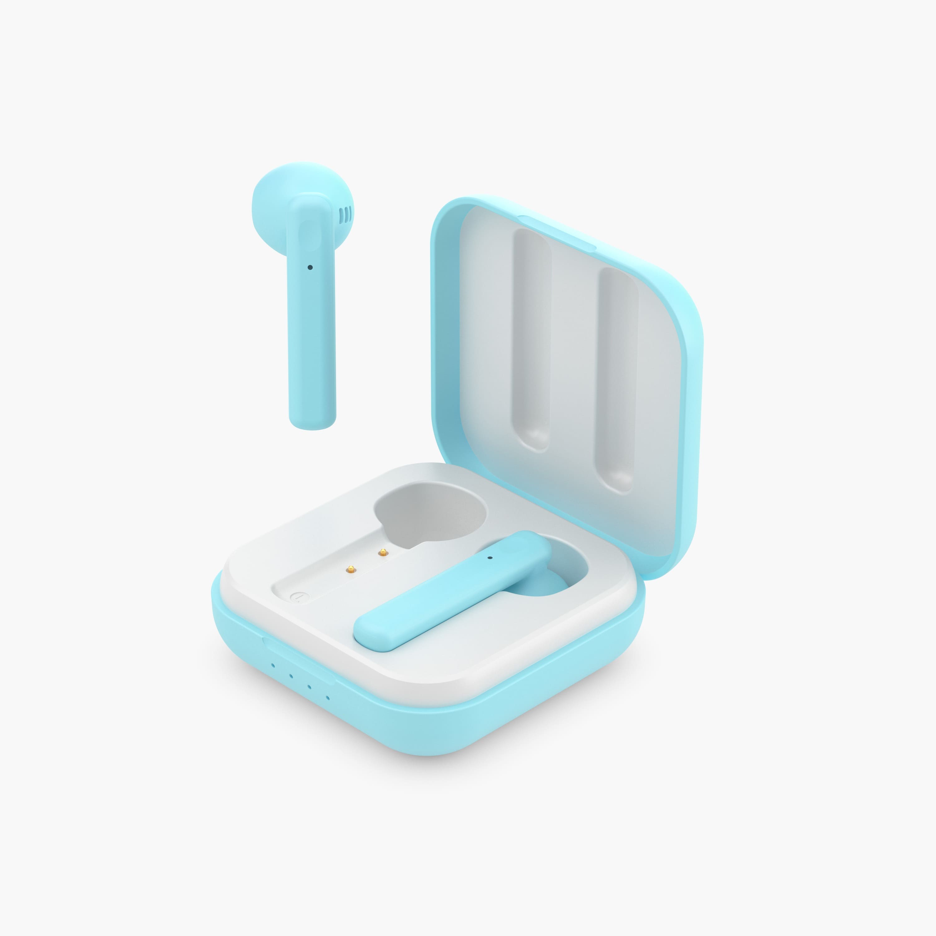 Ledwood HUBBLE TWS earphones met oplaadcase, blauw