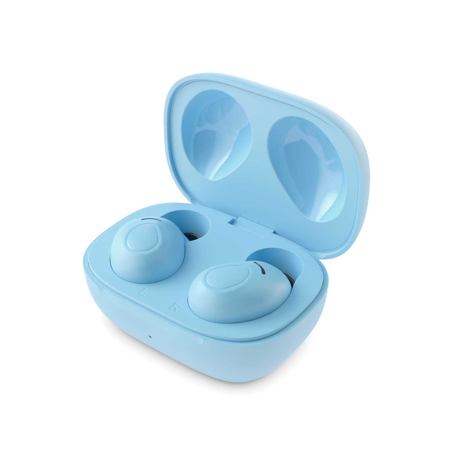 Ledwood MAGELLAN TWS earphones met superbass, blauw