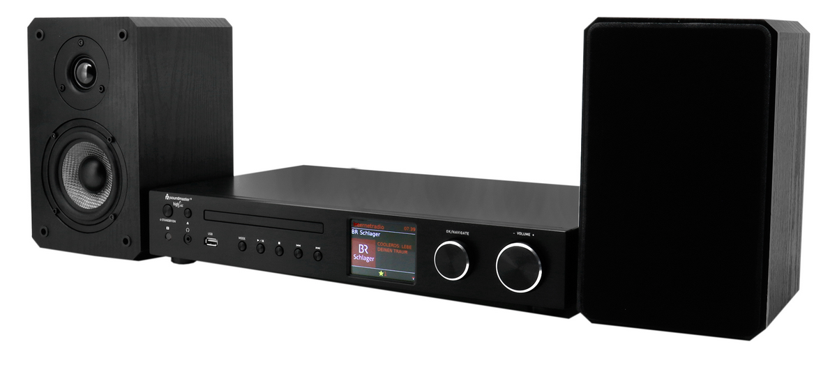 Soundmaster boekenplank luidsprekers 2 x 50 Watt