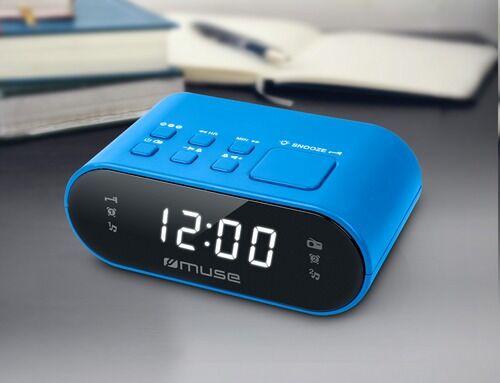 Muse FM wekkerradio blauw